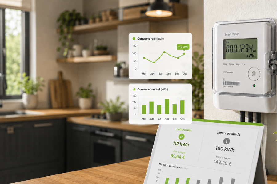 Consumo real de eletricidade: evitar estimativas com contadores inteligentes